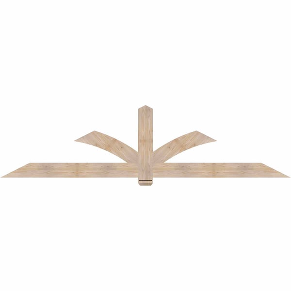 Ekena Millwork Redmond Smooth Timber Gable Bracket, Douglas Fir, 108"W x 27"H x 1 1/2"D x 5 1/2"F, 6/12 Pitch GBW108X27X0206RED00SDF - main